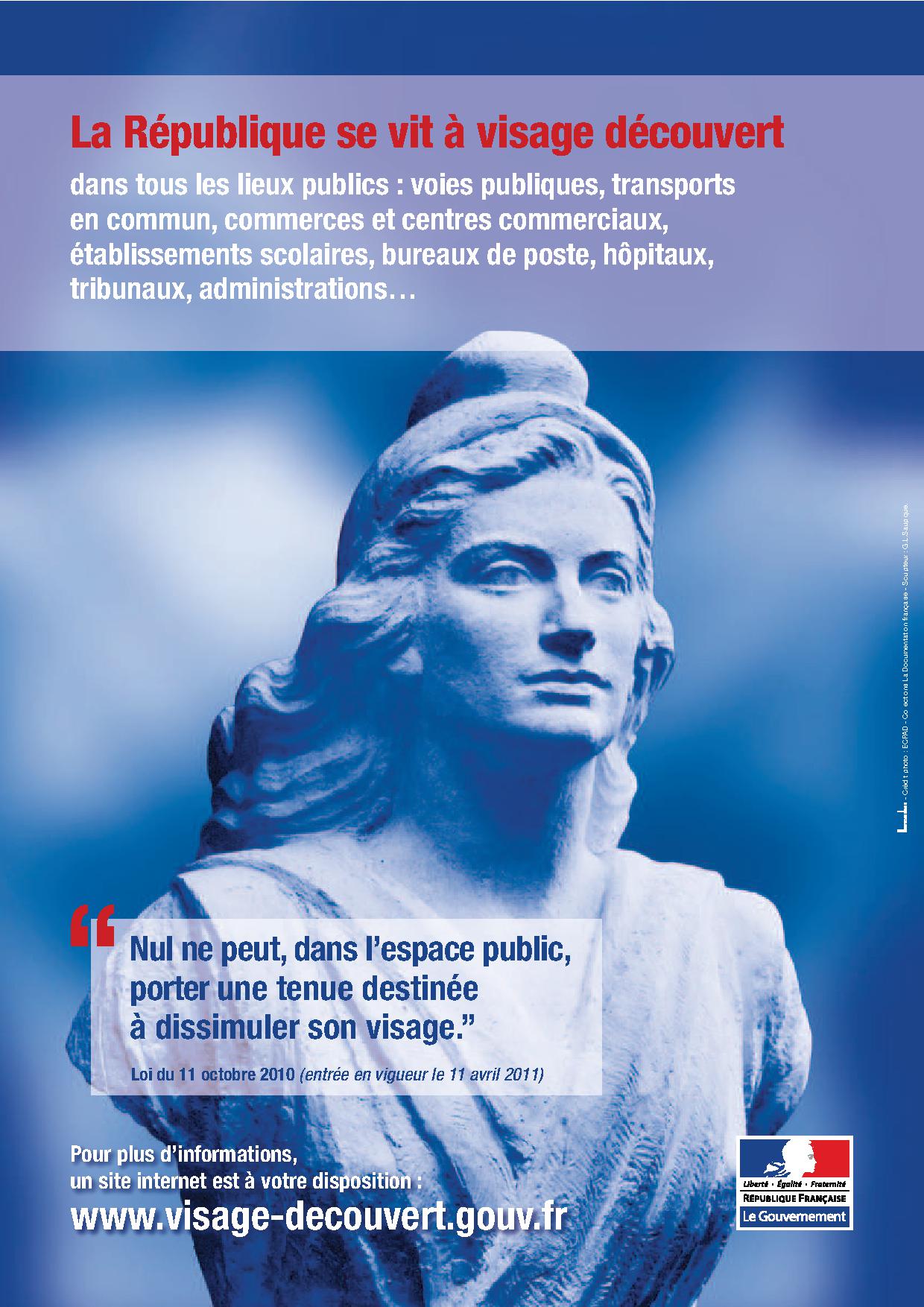 visage découvert